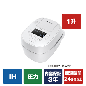 パナソニック SR-W18A-W 可変圧力IH炊飯ジャー(1升炊き) ホワイト