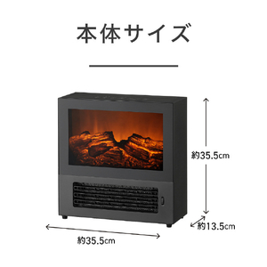 コイズミ セラミックヒーター ブラック KPH-1226AK-イメージ2