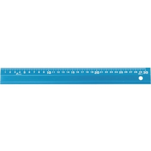 シンワ アルミ直尺 アル助30cm シャイニングブルー 65415 FC714WF-8163925-イメージ1