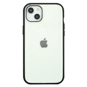グルマンディーズ iPhone 15 Plus/14 Plus用耐衝撃ケース IIIIFIT CLEAR ブラック IFT-164BK-イメージ1