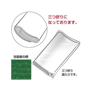 タカ印 包装紙 ネージュ緑 全判 50枚 FC984NX-49-4026-イメージ3