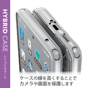 エレコム Galaxy A53 5G用ハイブリッドケース クリア PM-G224HVCKCR-イメージ4