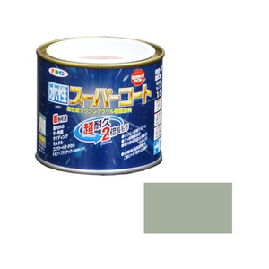 アサヒペン 水性スーパーコート 1／5L ソフトグレー FC557NV-イメージ1