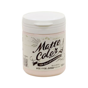 アサヒペン 水性多用途マットカラー 180ml ベビーピンク FC539PM-イメージ1