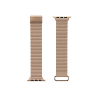 PGA Apple Watch 42/41/40/38mm用PUレザーマグネットバンド ベージュ PGAW41MG03BE