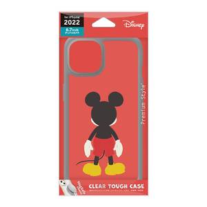 PGA iPhone 14 Plus用クリアタフケース Disney ミッキーマウス PG-DPT22R01MKY-イメージ1