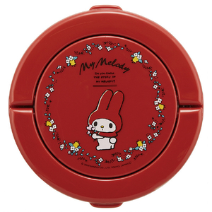 スケーター 折りたたみハンドル付き保温 保冷 丼 ジャー マイメロディ フラワーレトロ LDNO6AGMMﾌﾗﾜ-ﾚﾄﾛ-イメージ3