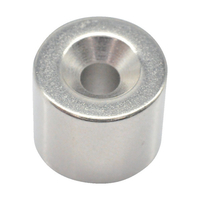 トラスコ ネオジム丸形磁石　皿ねじ穴付　外径１２ｍｍ×１０ｍｍ　Ｍ３　１個入 TRUSCO　ネオジム磁石（丸形皿ねじ穴付） T12R10-M3