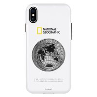 National Geographic iPhone XS/X用ケース Global Seal Metal-Deco Case ホワイト NG12964IX