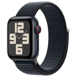 Apple Apple Watch SE(GPS + Cellularモデル)- 40mm ミッドナイトアルミニウムケースとミッドナイトスポーツループ MRGE3J/A-イメージ1