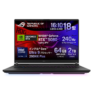 ASUS ノートパソコン ROG Strix SCAR 18 オフブラック G835LWG-U9R5080-イメージ1
