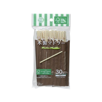 ストリックスデザイン 森にやさしい 木製マドラー 紙袋入り 30本 FC898MS-SD-912