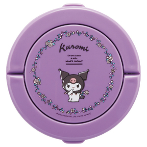 スケーター 折りたたみハンドル付き保温 保冷 丼 ジャー クロミ フラワーレトロ LDNO6AGKUﾌﾗﾜ-ﾚﾄﾛ-イメージ3
