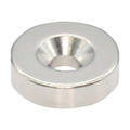 トラスコ ネオジム丸形磁石　皿ねじ穴付　外径１８ｍｍ×４ｍｍ　Ｍ４　１個入 TRUSCO　ネオジム磁石（丸形皿ねじ穴付） T18R04-M4