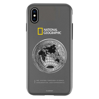 National Geographic iPhone XS/X用ケース Global Seal Metal-Deco Case グレー NG12965IX