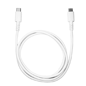 クオリティトラストジャパン やわらかいのに切れにくいケーブル PD対応 USB Type-C to Type-C(1.0m) ホワイト QTC-0416WH-イメージ1