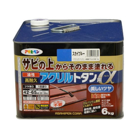 アサヒペン 油性高耐久アクリルトタンα 6KG スカイブルー FC558NS