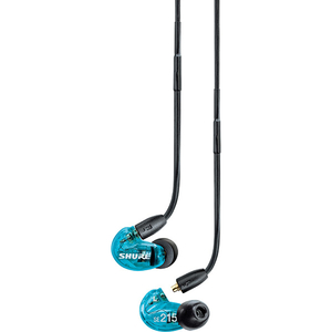 SHURE リモコン付き有線イヤホン AONICシリーズ ブルー SE215DYBL+UNI-A-イメージ2