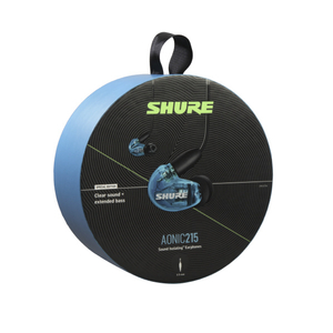 SHURE リモコン付き有線イヤホン AONICシリーズ ブルー SE215DYBL+UNI-A-イメージ5