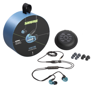 SHURE リモコン付き有線イヤホン AONICシリーズ ブルー SE215DYBL+UNI-A-イメージ6