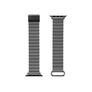 PGA Apple Watch 42/41/40/38mm用PUレザーマグネットバンド グレー PGAW41MG04GY-イメージ1
