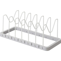 山崎実業 シンク下 伸縮鍋蓋&フライパンスタンド プレｰト ホワイト ｼﾝｼﾕｸﾅﾍﾞﾌﾞﾀFｽﾀﾝﾄﾌﾟﾚ-ﾄﾎﾜｲﾄ