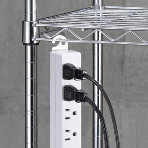 ヤザワ 3Pマグネットフック付タップ6個口5m ホワイト H5HJKP605WH-イメージ5