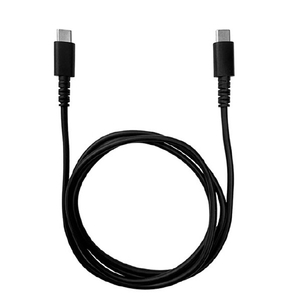 クオリティトラストジャパン やわらかいのに切れにくいケーブル PD対応 USB Type-C to Type-C(1.0m) ブラック QTC-0416BK-イメージ1
