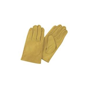 トラスコ中山 TRUSCO　袖なし革手袋　クレスト牛革製　フリーサイズ　イエロー TYK-KY-イメージ1