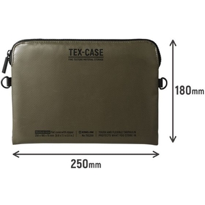 キングジム TEX-CASE M カーキ FC852PV-TXC200-KH-イメージ7