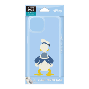 PGA iPhone 14 Plus用クリアタフケース Disney ドナルドダック PG-DPT22R03DND-イメージ1