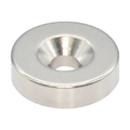 トラスコ ネオジム丸形磁石　皿ねじ穴付　外径１８ｍｍ×５ｍｍ　Ｍ４　１個入 TRUSCO　ネオジム磁石（丸形皿ねじ穴付） T18R05-M4