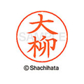 シヤチハタ ネームペン用ネーム シルバー 既製 大柳 FC46307-X-GPS-0536