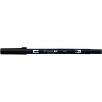 トンボ鉛筆 デュアルブラッシュペン ABT Lamp Black F040127-AB-TN25