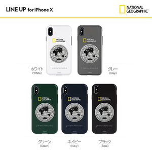 National Geographic iPhone XS/X用ケース Global Seal Metal-Deco Case グリーン NG12966IX-イメージ6
