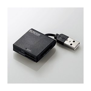エレコム メモリカードリーダ ブラック MR-K009BK エレコム メモリカードリーダ ブラック MR-K009BK
