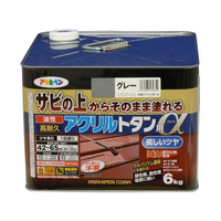 アサヒペン 油性高耐久アクリルトタンα 6KG グレー FC559NS