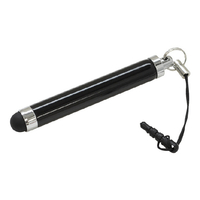 ラスタバナナ タッチペン 伸縮タイプ 静電式 ブラック RTP05BK