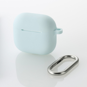 エレコム AirPods (第4世代)用 シリコンケース ブルー AVA-AP06SCBU-イメージ2