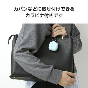 エレコム AirPods (第4世代)用 シリコンケース ブルー AVA-AP06SCBU-イメージ8