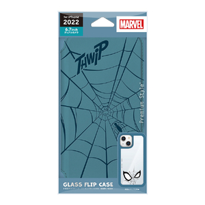 PGA iPhone 14 Plus用ガラスフリップケース MARVEL スパイダーマン PG-DGF22R20SPM-イメージ1