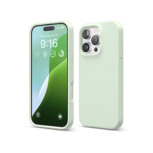 elago iPhone16Pro用シリコンケｰス ソフトミント EL_IPRCSSCS3_SM-イメージ2