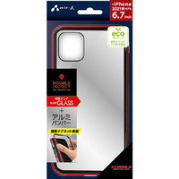 エアージェイ iPhone 13 Pro Max用耐衝撃メタル＆ガラス マグネット装着 全面保護MCケース RD AC-P21X-MC RD