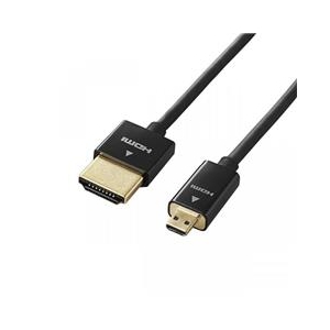 エレコム イーサネット対応スーパースリムHDMIケーブル(A-D) 2.0m ブラック DH-HD14SSU20BK エレコム イーサネット対応スーパースリムHDMIケーブル(A-D) 2.0m ブラック DH-HD14SSU20BK