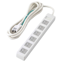 エレコム 3極6口マグネットシャッタータップ 2．5m ホワイト T-T1D-3625WH