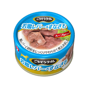 ペットライン ごちそうタイム 若鶏レバー&すなぎも 80g FC26089-イメージ1