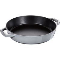 STAUB ストウブ 両手フライパン ラウンド 20cm グレー FC644LF-2285500