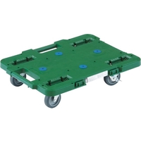 トラスコ中山 TRUSCO ルートバン 400×600 4輪自在 ストッパー付 緑 FC384GX-4144325