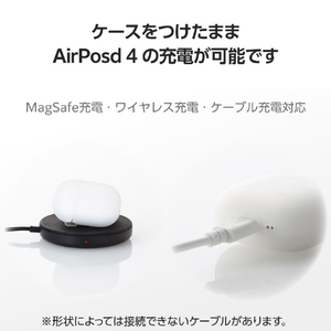エレコム AirPods (第4世代)用 シリコンケース クリア AVA-AP06SCCR-イメージ6