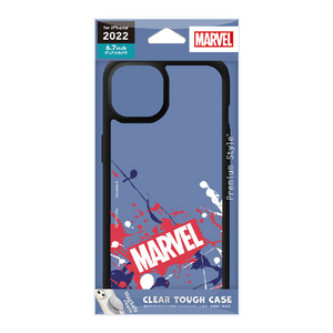 PGA iPhone 14 Plus用クリアタフケース MARVEL スプラッシュ PG-DPT22R20MVL-イメージ1